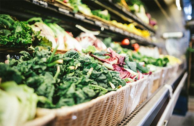 Vegetables in grocery shop
