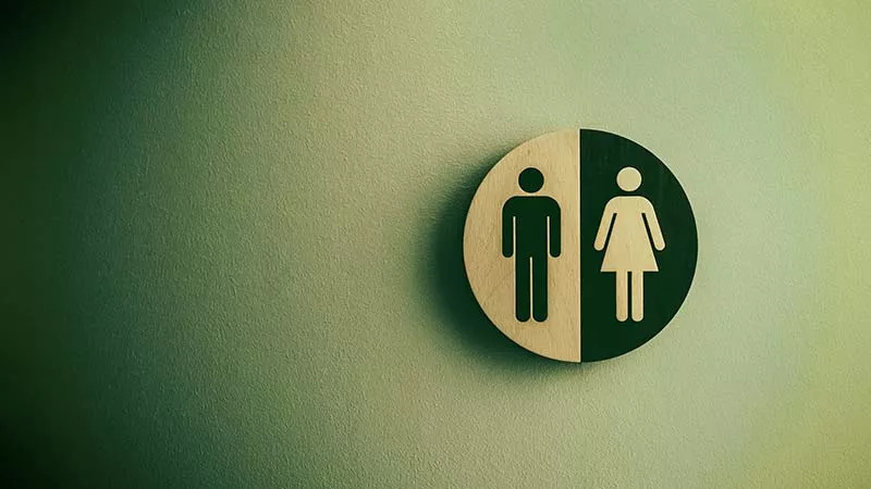 Toilet gender sign